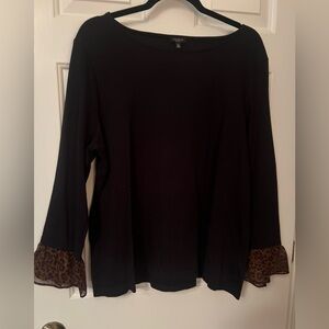 Talbots Charcoal Plus Petite Blouse